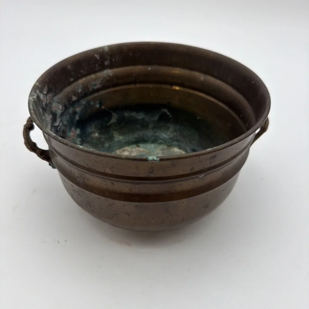 vintage Hosley Brass bowl or planter